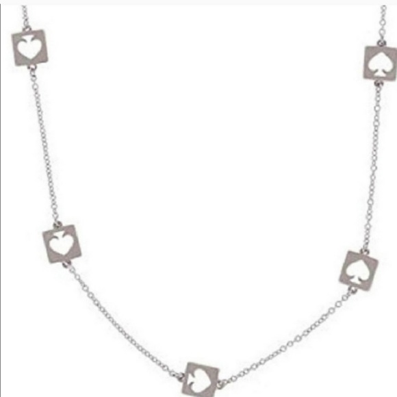 Kate Spade ♠️ Silver Spade Charm Necklace